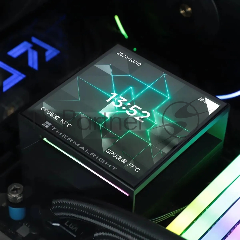 Жидкостная система охлаждения Thermalright Hyper Vision 360 Argb Black/ Display/ all Intel/AMD