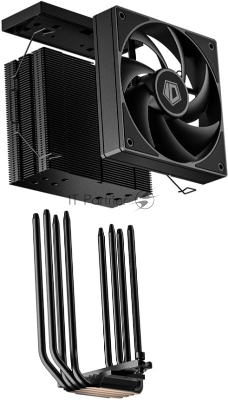 Кулер для процессора ID-COOLING FROZN A410 TD LGA1851/1700/1200/115X/AM5/AM4 (10шт/кор, TDP 220W, PWM, 4 тепл.трубки прямого контакта, FAN 120mm, черный) RET