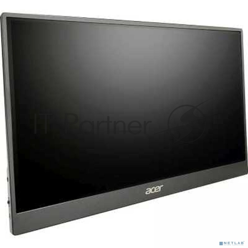 Монитор Acer PM161QJbmiuux 15,6, UltraThin Black, 16:9, IPS, 1920x1080, 6ms, 250cd, 60Hz, mini HDMI, 2xType-C, Speakers 1Wx2, FreeSync, HDR 10, Vesa:100x100