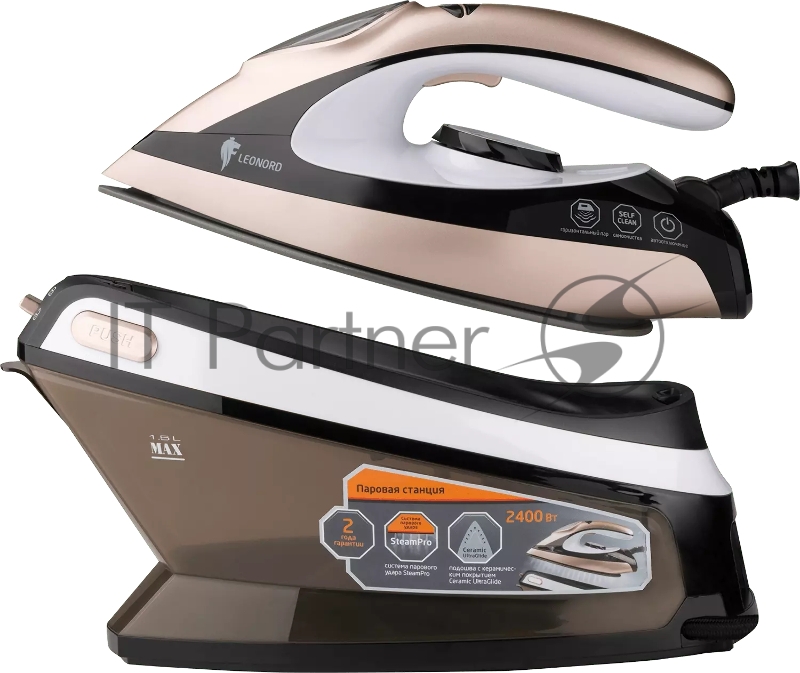 Паровая станция Leonord LE-1806 (2400Вт, LED дисплей, самооч., керамич.подошва)