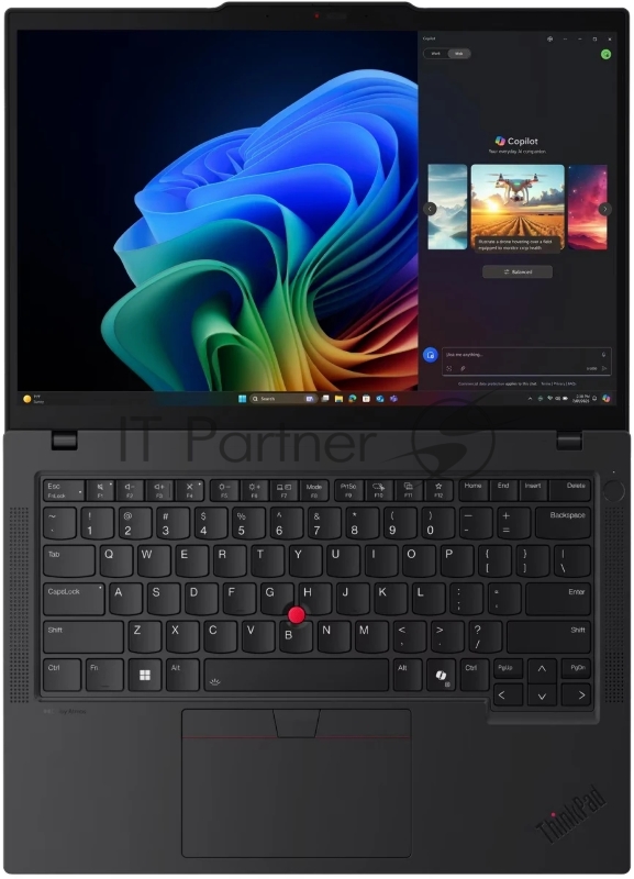 Ноутбук ThinkPad T14 Gen 6 14.0 WUXGA (1920x1200) IPS 400N, Ultra 7 255U, 16GB DDR5-5600, 1TB SSD M.2, Integrated Graphics, WiFi6E, BT, TPM2, FPR, 5MP+IR Cam, 52.5Wh, 65W USB-C, Win 11 Pro, 1Y, 1.4kg