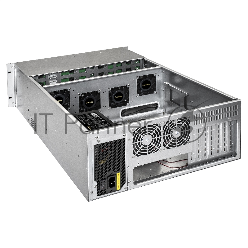 Серверный корпус ExeGate Pro 4U660-HS24 <RM 19, высота 4U, глубина 660, БП 1200PAS, 24xHotSwap, USB>