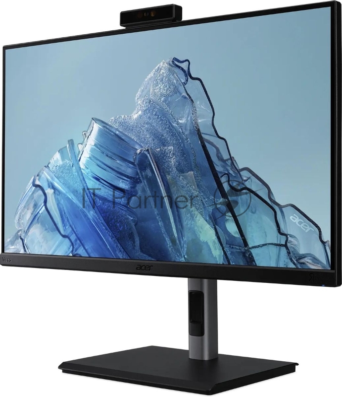 Монитор 23.8 Acer B247YDbmiprczxv IPS 1920x1080, 75 Гц, 4 мс, 16:9, 250 кд/м², VGA, HDMI 1.4, DP 1.2, USB Hub (4x USB 3.0), 3.5 Jack, веб-камера, динамики (2x2 Вт), FreeSync, черный