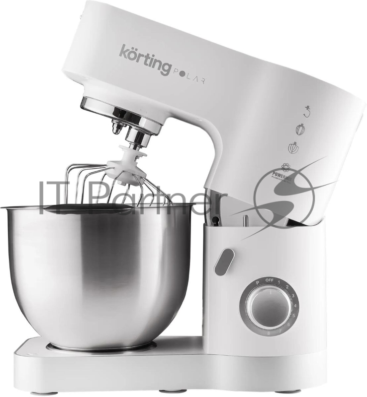 Кухонная машина KORTING/ Кухонная машина KORTING, мощность 1200 Вт, 7 насадок (планетарный миксер с 3-мя насадками, мясорубка, насадка для колбас, насадка для кеббе, насадка-блендер), объем чаши 5.5 л, 8 скоростей, импульсный режим, механическое упра