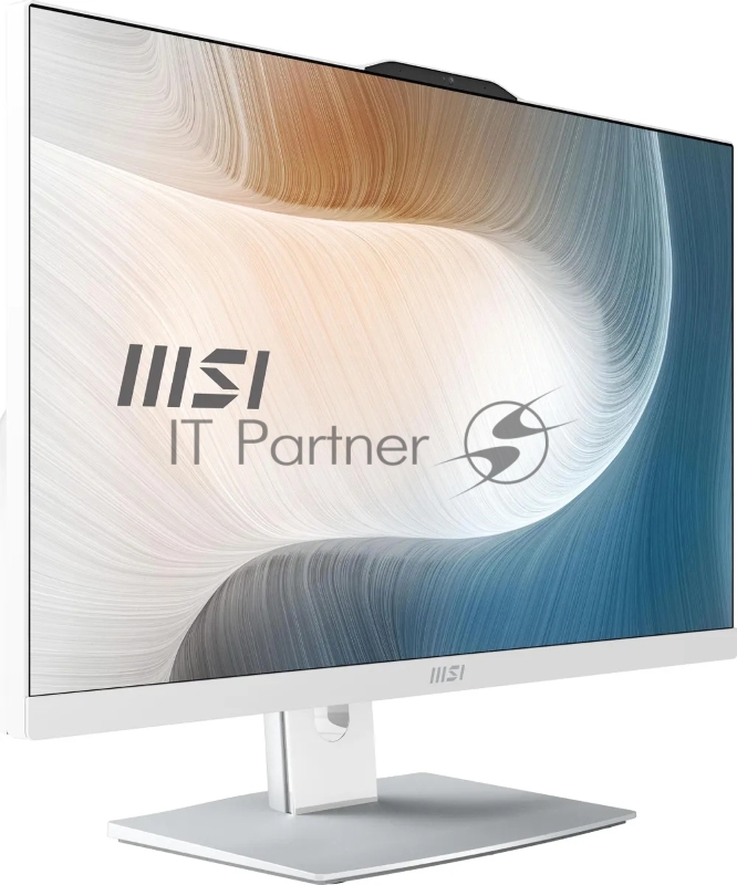 Моноблок MSI Modern AM242P 12M-691RU 23.8 Full HD i5 1235U (1.3) 8Gb SSD512Gb Iris Xe Windows 11 Pro GbitEth WiFi BT 120W клавиатура мышь Cam белый 1920x1080