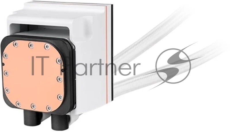 Система водяного охлаждения Thermaltake MAGFloe 420 Ultra Snow ARGB Soc-AM5/AM4/1200/1700/1851 белый 4-pin 34.5dB Al+Cu LCD Ret (CL-W452-PL14SW-A)