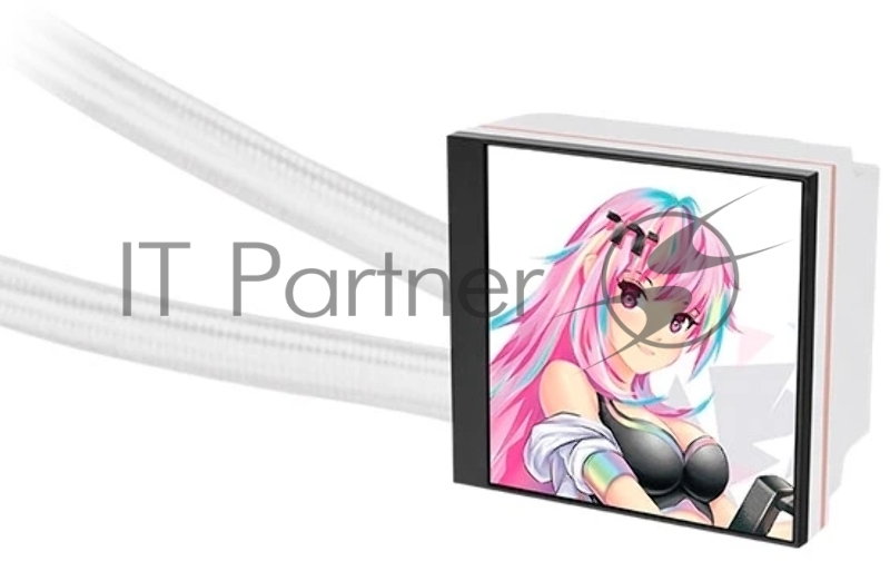 Система водяного охлаждения Thermaltake MAGFloe 420 Ultra Snow ARGB Soc-AM5/AM4/1200/1700/1851 белый 4-pin 34.5dB Al+Cu LCD Ret (CL-W452-PL14SW-A)