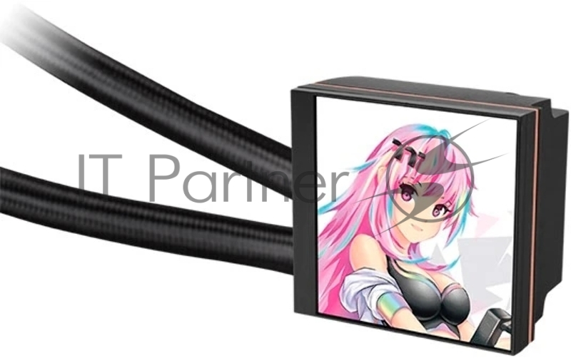 Система водяного охлаждения Thermaltake MAGFloe 420 Ultra ARGB Soc-AM5/AM4/1200/1700/1851 черный 4-pin 34.5dB Al+Cu LCD Ret (CL-W451-PL14SW-A)