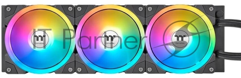 Система водяного охлаждения Thermaltake MAGFloe 420 Ultra ARGB Soc-AM5/AM4/1200/1700/1851 черный 4-pin 34.5dB Al+Cu LCD Ret (CL-W451-PL14SW-A)