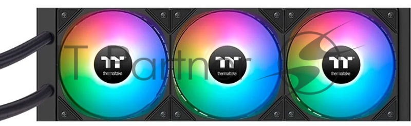 Система водяного охлаждения Thermaltake LA360-S ARGB Soc-AM5/AM4/1200/1700/1851 черный 4-pin 38.35dB Al+Cu LCD 360W Ret (CL-W462-PL12SW-A)