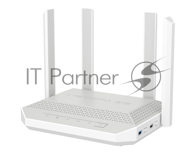 Мультигигабитный интернет-центр Netcraze Giga (NC-1012) с Mesh Wi-Fi 6 AX3000, Smart-коммутатором 1×2.5G/SFP и 4×1G, многофункциональными портами USB 3.0 и 2.0