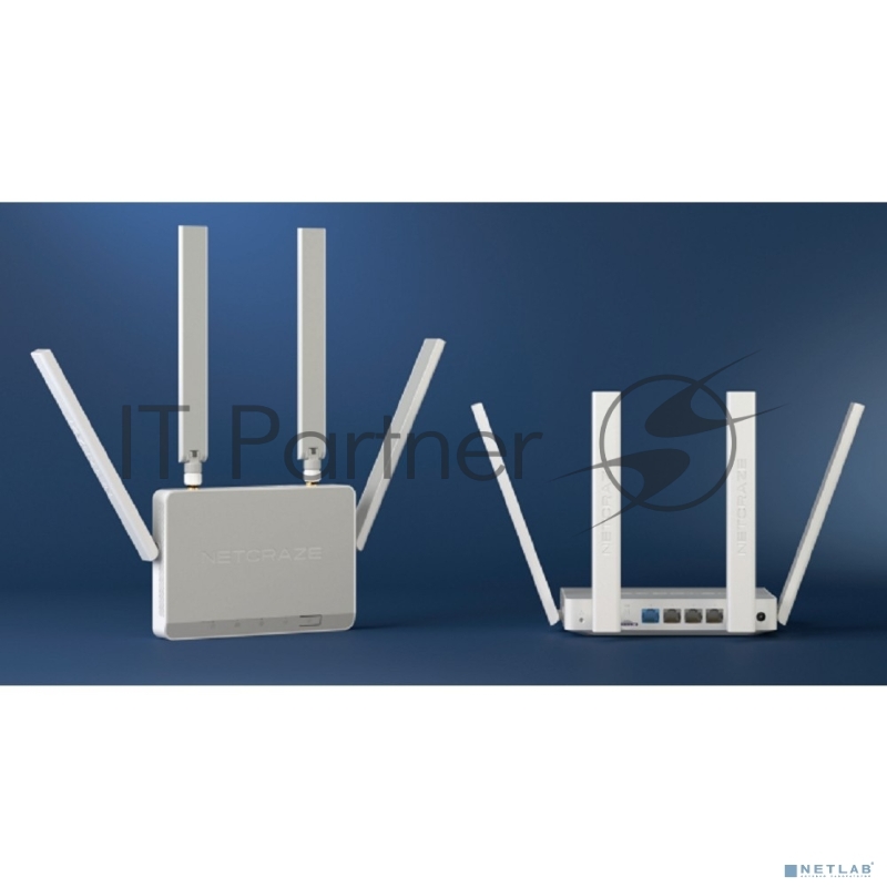 Интернет-центр Netcraze Explorer 4G (NC-4910) с модемом 4G, Mesh Wi-Fi 5 AC1200 и 4-портовым Smart-коммутатором
