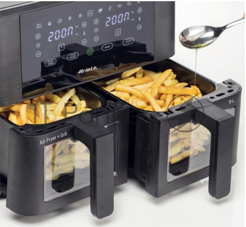 Аэрофритюрница Ariete 00C463100AR0 9л, 2 чаши