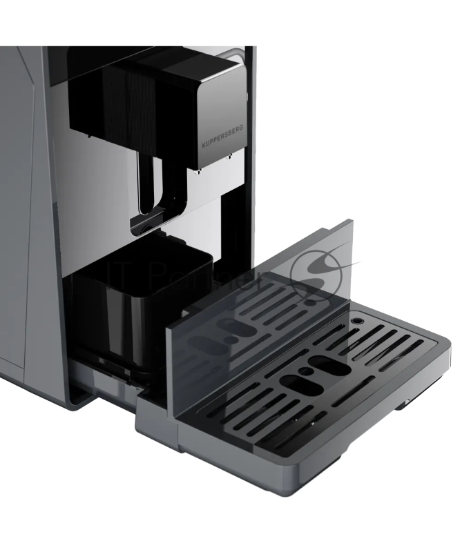 Отдельностоящая кофемашина KUPPERSBERG KCF 400 S, High-Tech, автоматический капучинатор, контейнер для молока, коническая кофемолка, макс. давление 19 бар, объем контейнера для зерен 150 гр, объем емкости для воды 2 л, 6 уровней помола, автоматическо