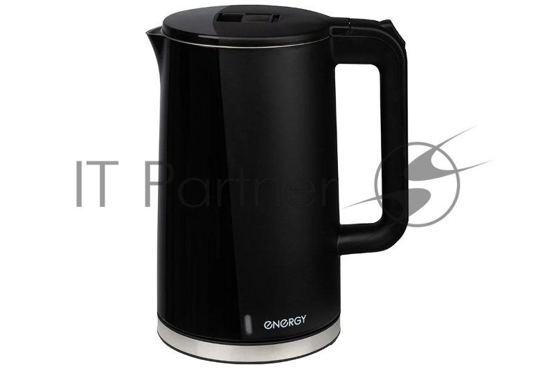 Чайник Energy E-208 1,7 л,сталь, двойной корпус, черный, 2200 Вт (105731)