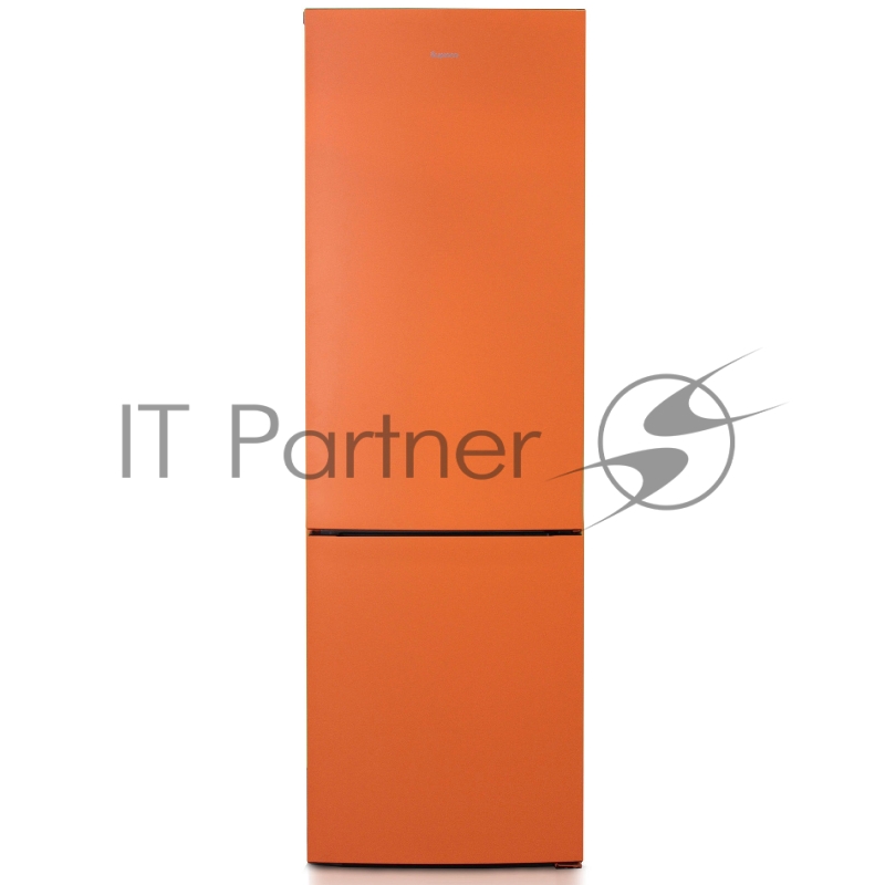 Холодильник Бирюса T6127 оранжевый двухкамерный 245/100л морозилка снизу