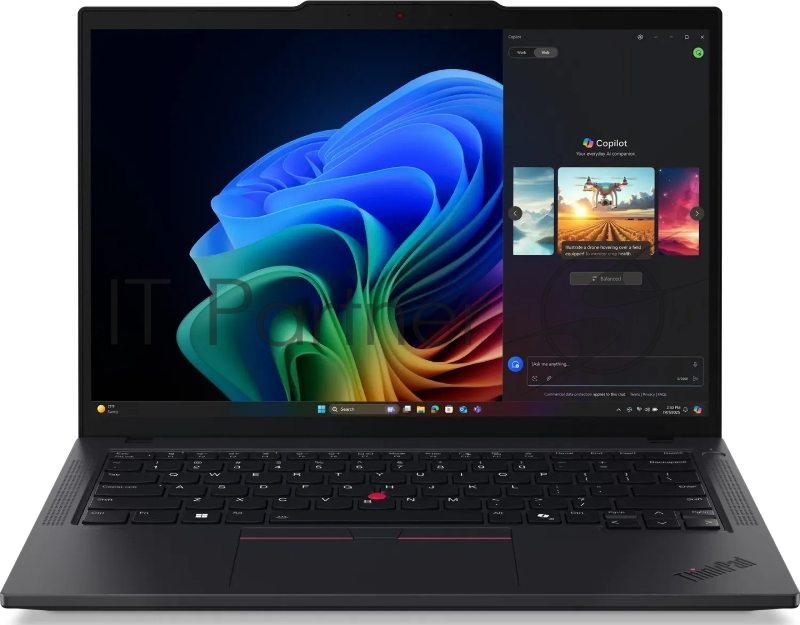 Ноутбук ThinkPad T14 Gen 6 14.0 WUXGA (1920x1200) IPS 400N, Ultra 7 255H, 32GB DDR5-5600, 1TB SSD M.2, Integrated Graphics, WiFi6E, BT, TPM2, FPR, 5MP+IR Cam, 52.5Wh, 65W USB-C, Win 11 Pro, 1Y, 1.4kg