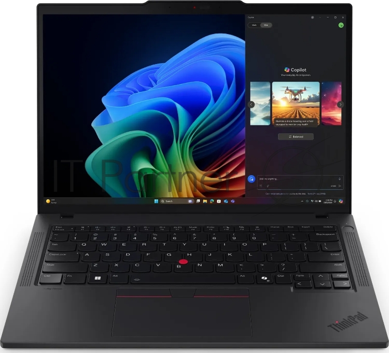 Ноутбук ThinkPad T14 Gen 6 14.0 WUXGA (1920x1200) IPS 400N, Ultra 7 255H, 32GB DDR5-5600, 1TB SSD M.2, Integrated Graphics, WiFi6E, BT, TPM2, FPR, 5MP+IR Cam, 52.5Wh, 65W USB-C, Win 11 Pro, 1Y, 1.4kg