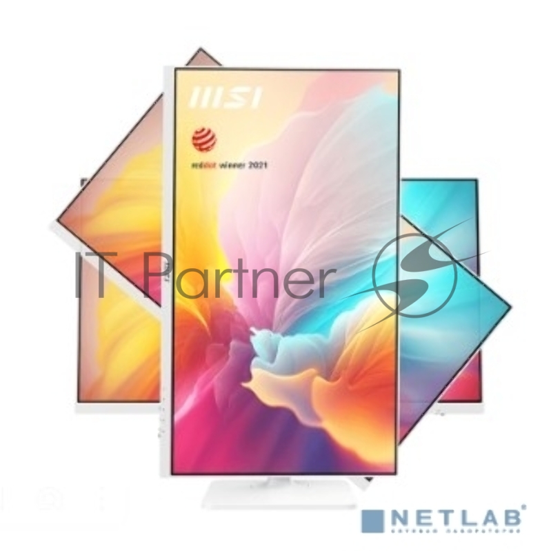 Монитор 27 MSI Modern MD272QXPW IPS 2560x1440, 100 Гц, 4 мс, 16:9, 400 кд/м², HDMI 2.0b, DP 1.2a, USB-C (98 Вт), USB Hub (2x USB 2.0), 3.5 Jack, HDR10, белый