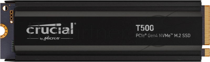 Твердотельный накопитель SSD Crucial T500 1TB PCIe Gen4 NVMe M.2 SSD with heatsink CT1000T500SSD5
