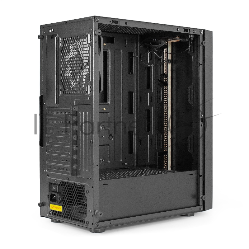 Корпус Miditower ExeGate EVO-9211-800NPX (ATX, БП 800NPX с вент. 12см, с окном, 2*USB+1*USB3.0, HD аудио, черный, 1 вент. с RGB подсветкой)