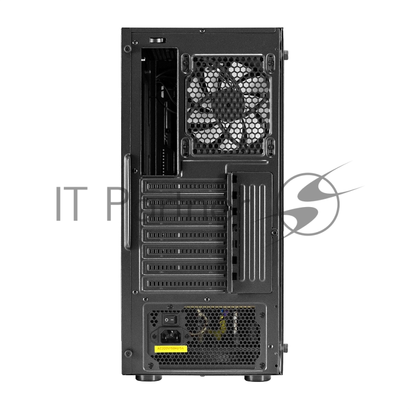 Корпус Miditower ExeGate EVO-9211-800NPX (ATX, БП 800NPX с вент. 12см, с окном, 2*USB+1*USB3.0, HD аудио, черный, 1 вент. с RGB подсветкой)