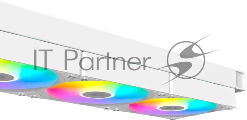 Система водяного охлаждения ID-Cooling FX360 LCD WHITE (Soc 1851/1700/1200/115X/AM5/AM4, 3x120mm fan, 2000rpm, 27.2 дБ, 350W, PWM 4-pin, Al+Cu)