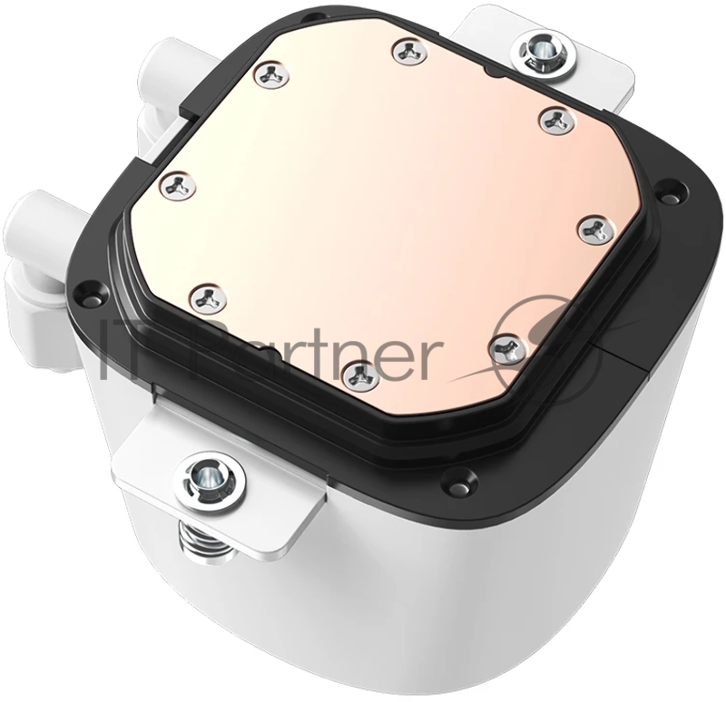 Система водяного охлаждения ID-Cooling FX240 LCD WHITE (Soc 1851/1700/1200/115X/AM5/AM4, 2x120mm fan, 2000rpm, 27.2 дБ, 300W, PWM 4-pin/5V 3Pin ARGB, Cop)