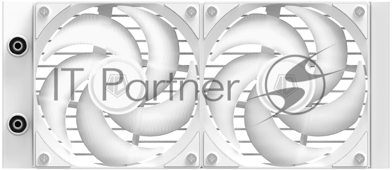 Система водяного охлаждения ID-Cooling FX240 LCD WHITE (Soc 1851/1700/1200/115X/AM5/AM4, 2x120mm fan, 2000rpm, 27.2 дБ, 300W, PWM 4-pin/5V 3Pin ARGB, Cop)