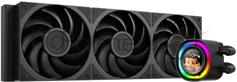 Система водяного охлаждения ID-Cooling FX360 LCD PE (Soc 1851/1700/1200/115X/AM5/AM4, 3x120mm fan, 2450rpm, 34.3 дБ, 350W, PWM 4-pin, Al+Cu) (FX360 LCD PE)
