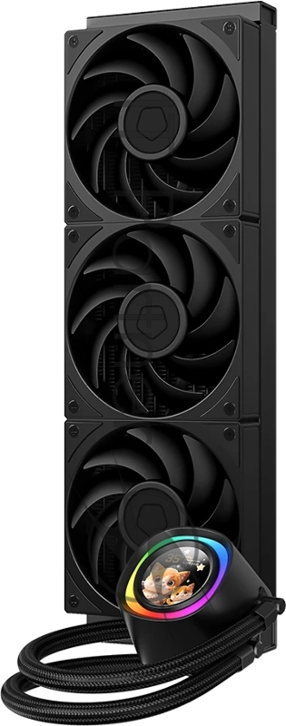 Система водяного охлаждения ID-Cooling FX360 LCD PE (Soc 1851/1700/1200/115X/AM5/AM4, 3x120mm fan, 2450rpm, 34.3 дБ, 350W, PWM 4-pin, Al+Cu) (FX360 LCD PE)