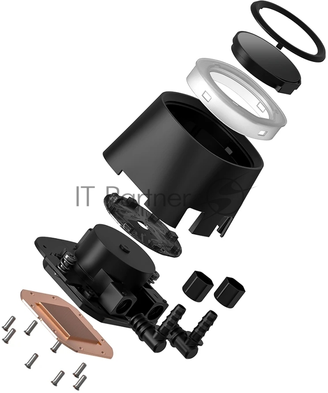 Система водяного охлаждения ID-Cooling FX360 LCD PE (Soc 1851/1700/1200/115X/AM5/AM4, 3x120mm fan, 2450rpm, 34.3 дБ, 350W, PWM 4-pin, Al+Cu) (FX360 LCD PE)