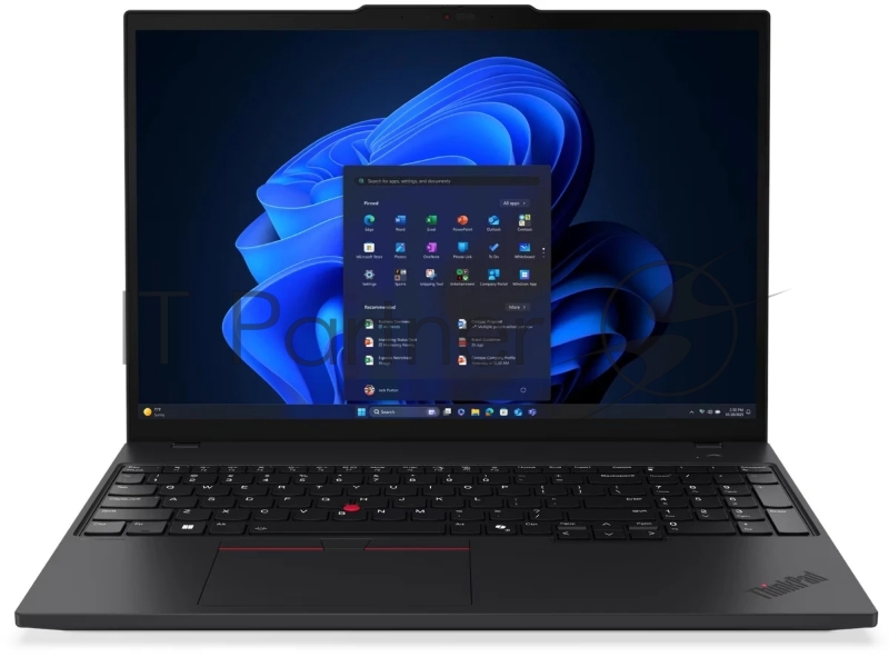 Ноутбук Lenovo ThinkPad T16 G4 Core Ultra 5 225U 16Gb SSD1Tb Intel Graphics 16 IPS WUXGA (1920x1200) Windows 11 Pro 64 black WiFi BT Cam (21QFS1C100)