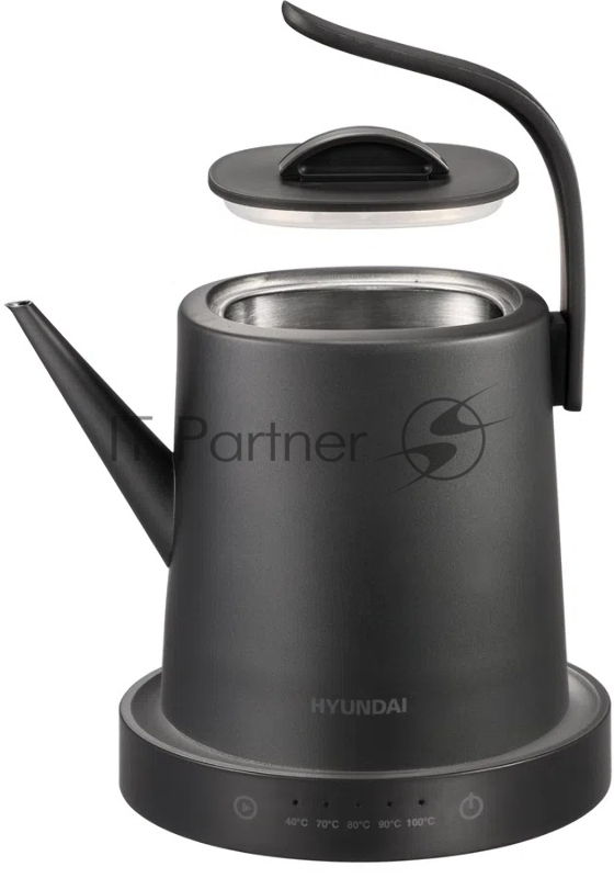 Чайник электрический Hyundai HYK-S5503 1л. 1200Вт титан/титановый корпус: металл