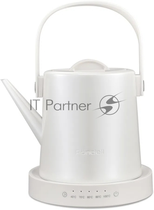 Чайник электрический Rondell RDE-WK804 1л. 1200Вт жемчужный корпус: металл