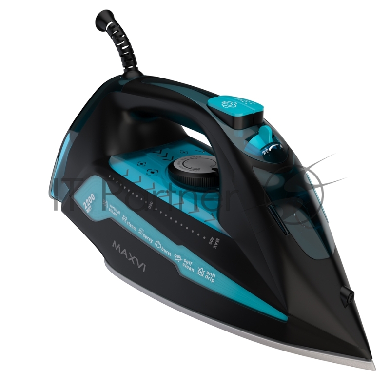 Утюг MAXVI SI2202 black-turquoise
