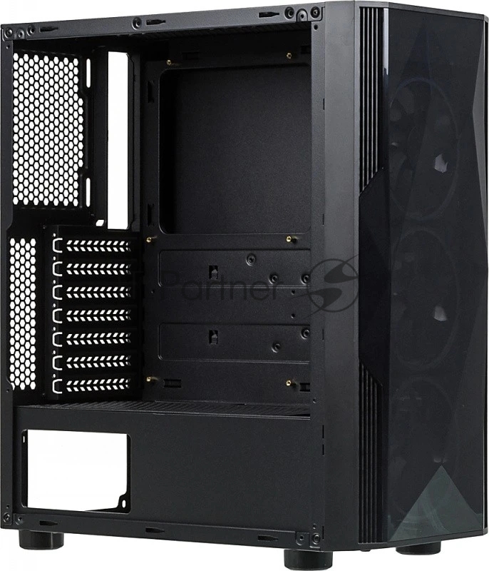 Компьютерный корпус Aerocool / Formula F-3401 (V1) черный без БП ATX 3x120мм 2xUSB 2.0 1xUSB 3.0 audio bott PSU