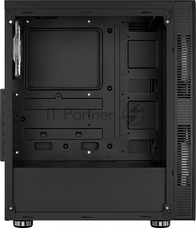 Компьютерный корпус Aerocool / Formula Python (3xUSB, 2xAudio, 0.5 мм,2x200 мм FAN, прозрачная стенка-закаленное стекло, ATX, без БП)