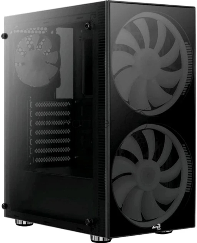 Компьютерный корпус Aerocool / Formula Python (3xUSB, 2xAudio, 0.5 мм,2x200 мм FAN, прозрачная стенка-закаленное стекло, ATX, без БП)