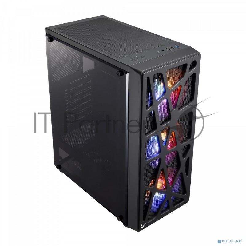 Компьютерный корпус Aerocool / Formula MANA черный без БП ATX 6x120мм 2xUSB 2.0 1xUSB 3.0 audio bott PSU