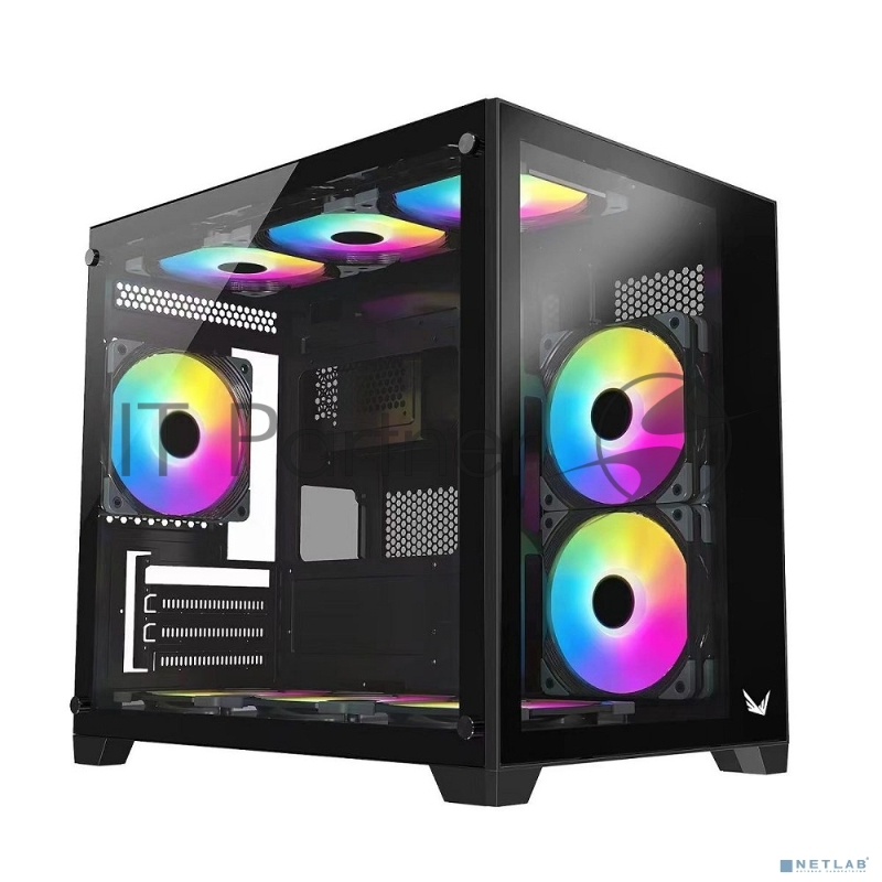 Компьютерный корпус AeroCool / Formula Crystal Z5 черный без БП mATX 1x120мм 2xUSB 2.0 1xUSB 3.0 audio bott PSU