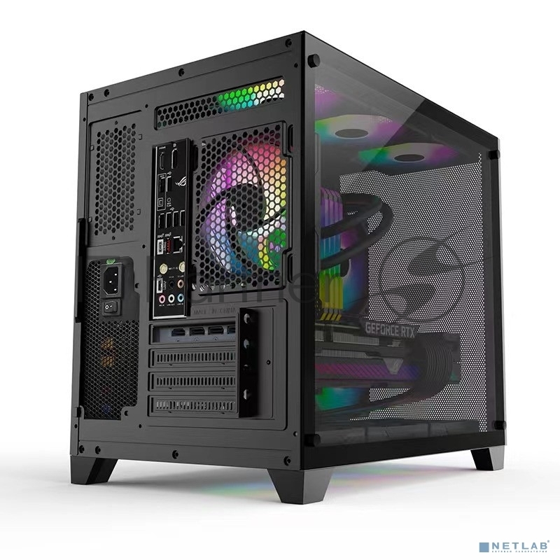 Компьютерный корпус AeroCool / Formula Crystal Z5 черный без БП mATX 1x120мм 2xUSB 2.0 1xUSB 3.0 audio bott PSU