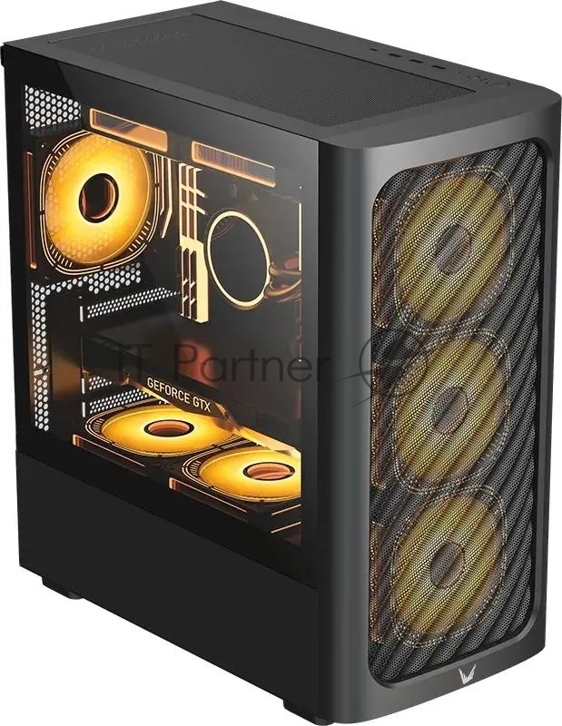 Компьютерный корпус Aerocool / Formula Air Mesh G3 черный без БП mATX 4x120мм 2x140мм 2xUSB 3.0 audio bott PSU