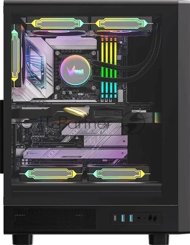 Компьютерный корпус Aerocool / Formula MANA DYNAMIC черный без БП ATX 6x120мм 2xUSB 3.0 1xUSB3.1 audio bott PSU