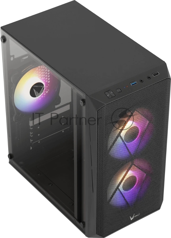 Компьютерный корпус Aerocool / Formula V Line CS-107 Plus mATX USB 3.0x1/USB 2.0x1/audio черный