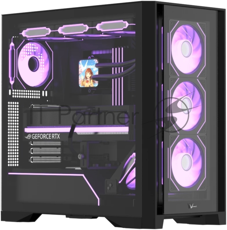 Компьютерный корпус AeroCool / Formula Air Power G8 Floe черный без БП ATX 2xUSB 3.0 1xUSB3.1 audio bott PSU