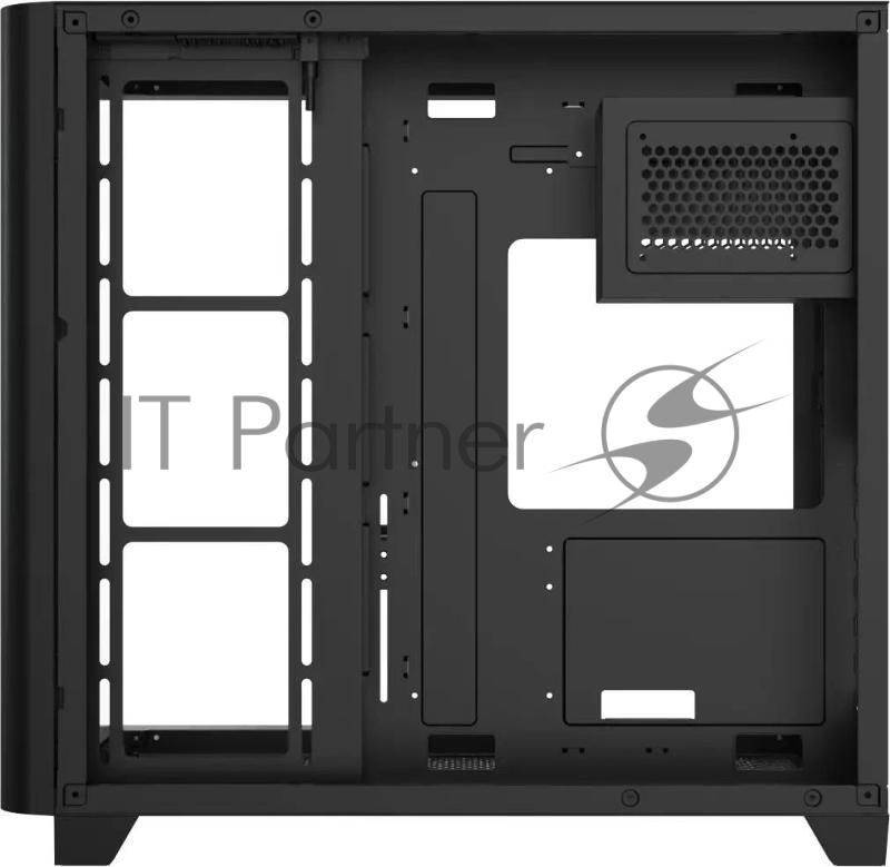 Компьютерный корпус AeroCool / Formula Crystal U2 Floe черный без БП ATX 1xUSB 2.0 1xUSB 3.0 1xUSB3.1 audio bott PSU