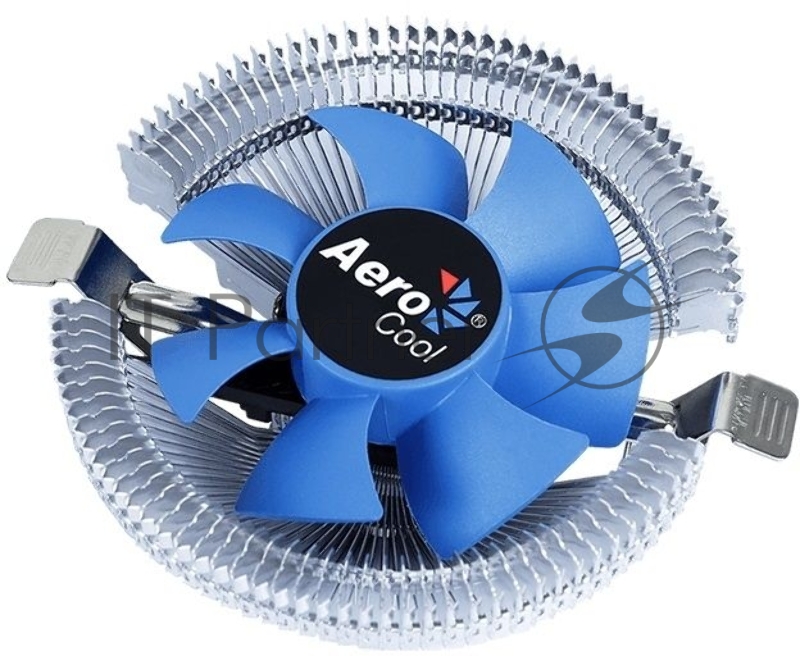 Кулер для процессора AeroCool / Formula Verkho I серебристый, 80 мм, алюминий, 2500 об/мин, 29.7 дБ, 4 pin, 90 Вт, 45 мм