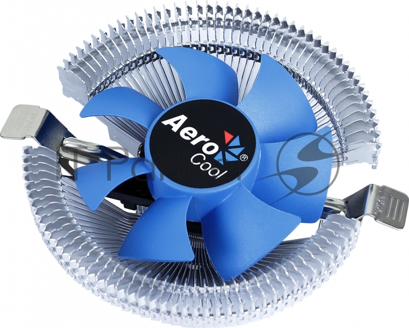 Кулер для процессора AeroCool / Formula Verkho I серебристый, 80 мм, алюминий, 2500 об/мин, 29.7 дБ, 4 pin, 90 Вт, 45 мм