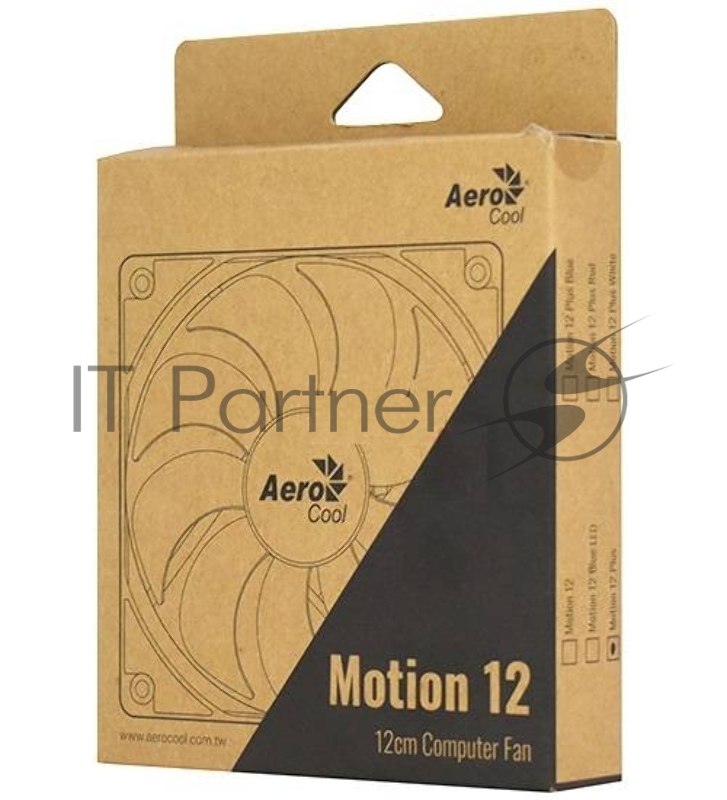 Вентилятор для корпуса AeroCool / Formula Motion 12 Plus черный, 120 мм, 1200 об/мин, 22.1 дБ, 3 pin